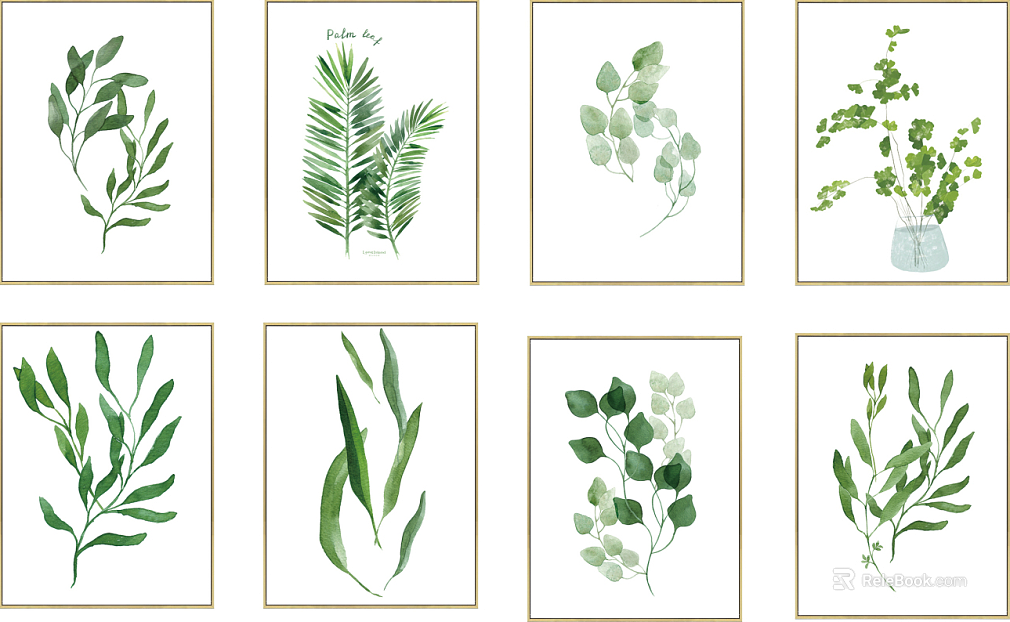 Plant painting texture