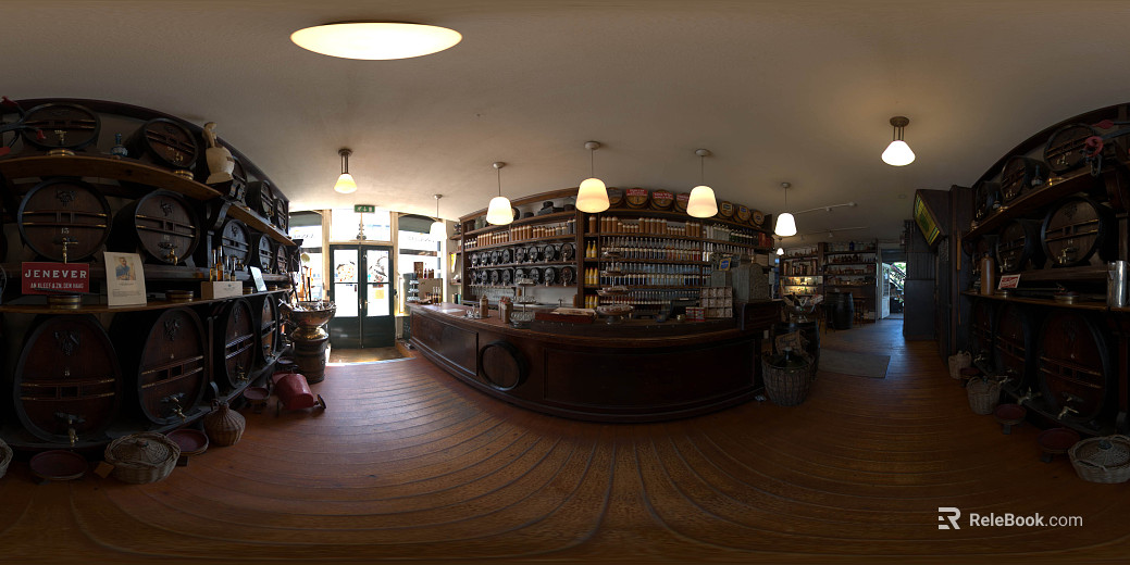 Indoor Retro Bar Daytime HDR texture