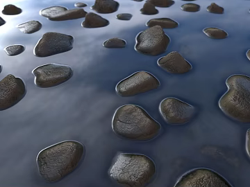Water Stone PBR texture (ID:ffach417581)