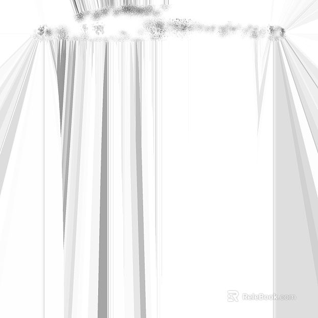 White Gauze Curtain Wedding Decorative Curtain texture