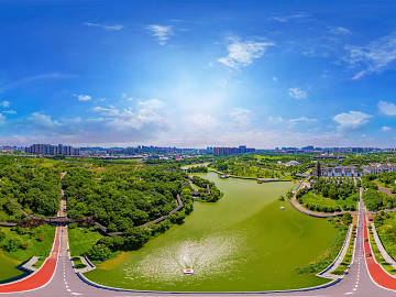 HDR City Eco Park Panorama texture (ID:ffach365803)