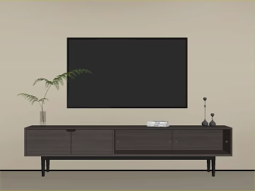 Dark gray wood floor living room TV cabinet texture (ID:ffaeh154701)
