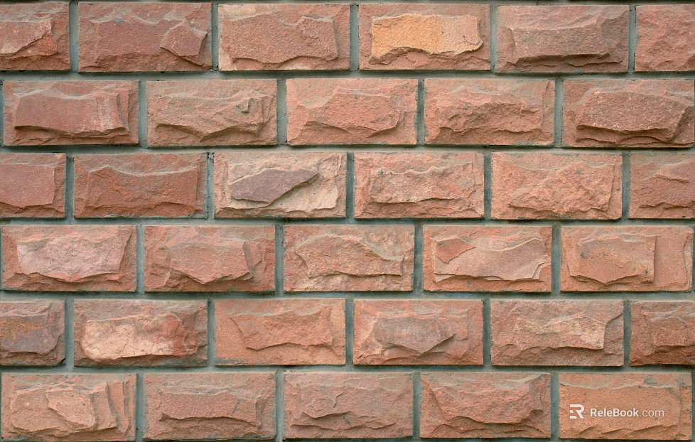 Culture stone brick red mushroom cloud brick texture