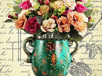 Plant painting texture (ID:ffaeg95715)