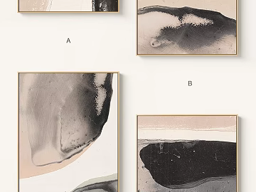 abstract painting 3d model