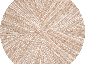 Light Beige Radiated Round Carpet texture (ID:ffaeh016496)
