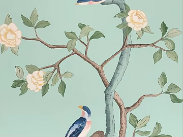 Chinese flower and bird painting texture (ID:ffach339556)