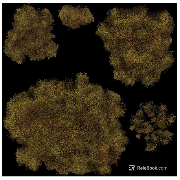 Yellow green moss landscape decoration texture