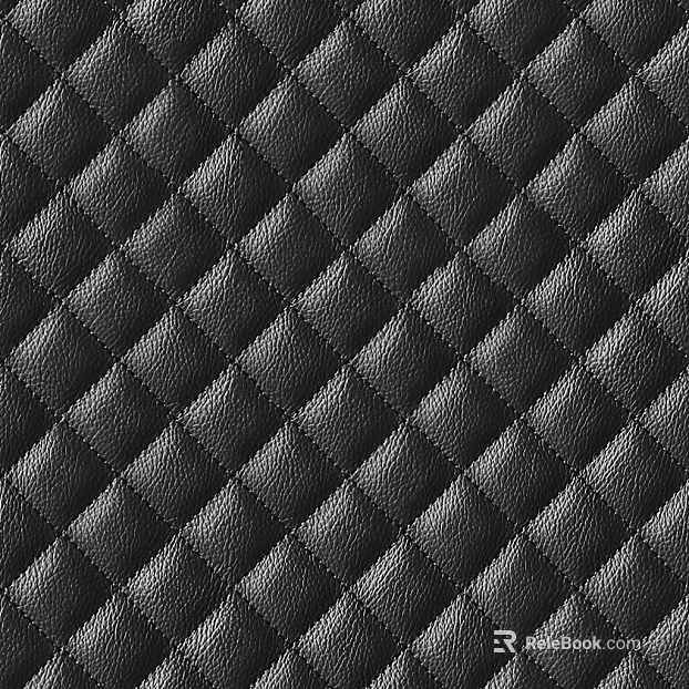 Black quilted leather soft bag fabric texture