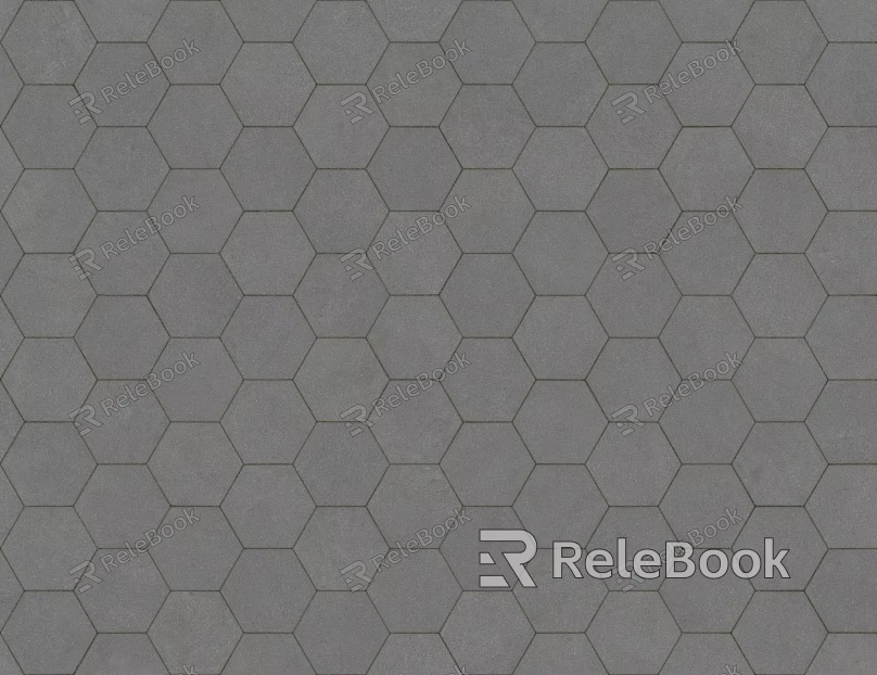 Hexagonal Brick Grey Hexagonal Brick Seamless texture
