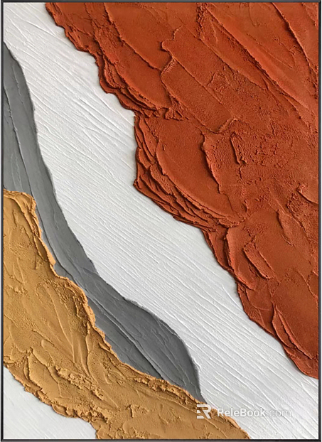 three-dimensional physical painting texture