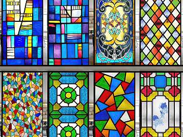 colored windows texture (ID:ffajg25857)