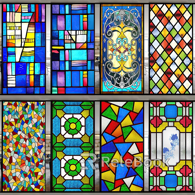 colored windows texture