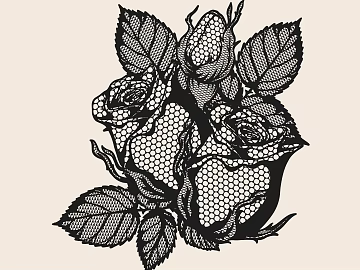 Lace Rose texture (ID:ffaeh700482)