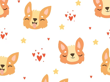 Children's wallpaper cartoon animal pattern 3d model