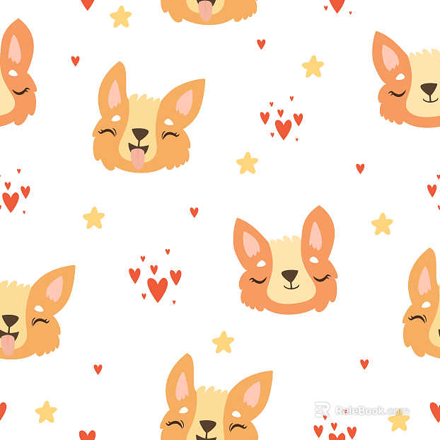 Children's wallpaper cartoon animal pattern texture