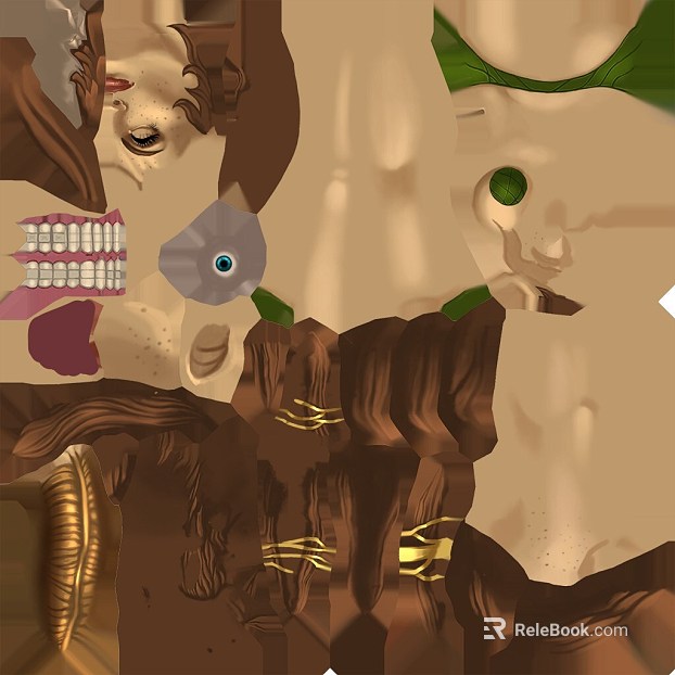cartoon painting texture