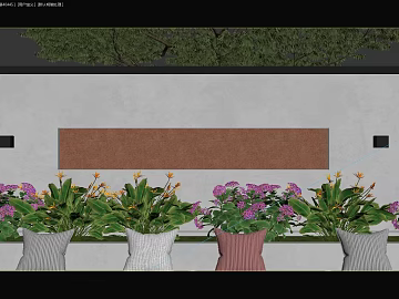 Modern style courtyard flower decoration texture (ID:ffaeh960384)