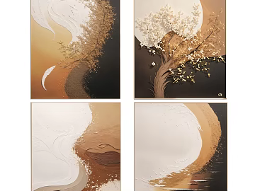 Modern Hanging Painting Decorative Painting Art Painting texture (ID:ffach968073)