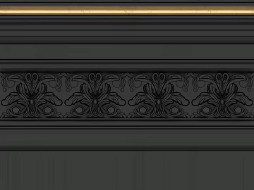 Black European-style carved wall panel texture (ID:ffaeh216239)