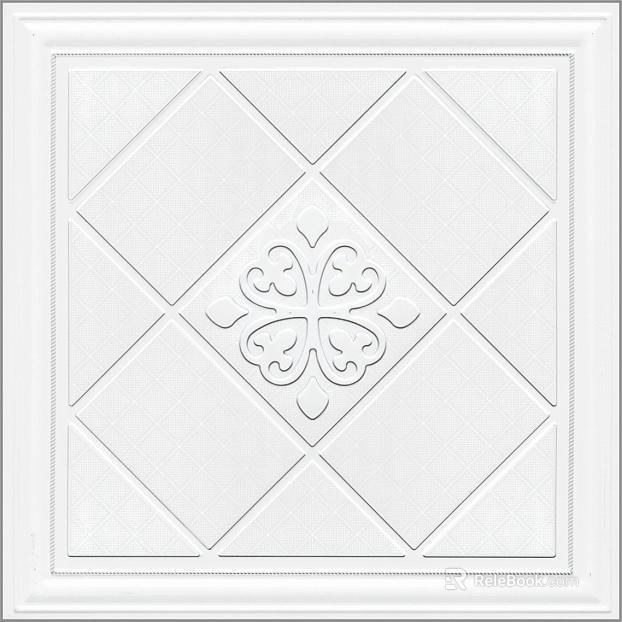 Tile white metal texture