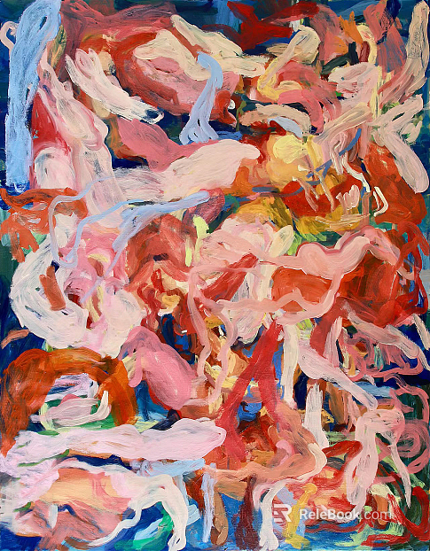 Color abstract oil painting texture painting texture