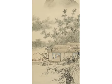 Ink style Chinese landscape decorative painting texture (ID:ffaeh030676)