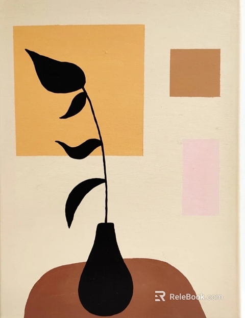 Plant painting texture