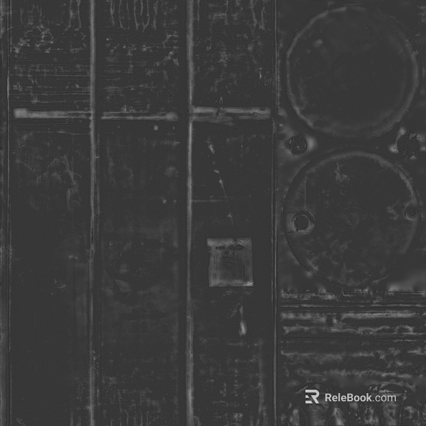 Dark gray distressed metal panel, industrial-style wall texture