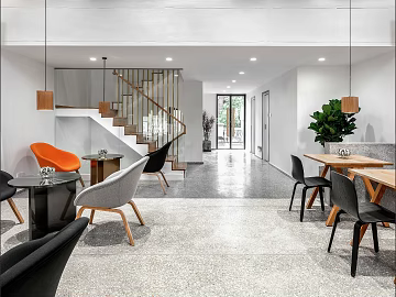 Modern wind light gray terrazzo indoor ground texture (ID:ffaeh385579)