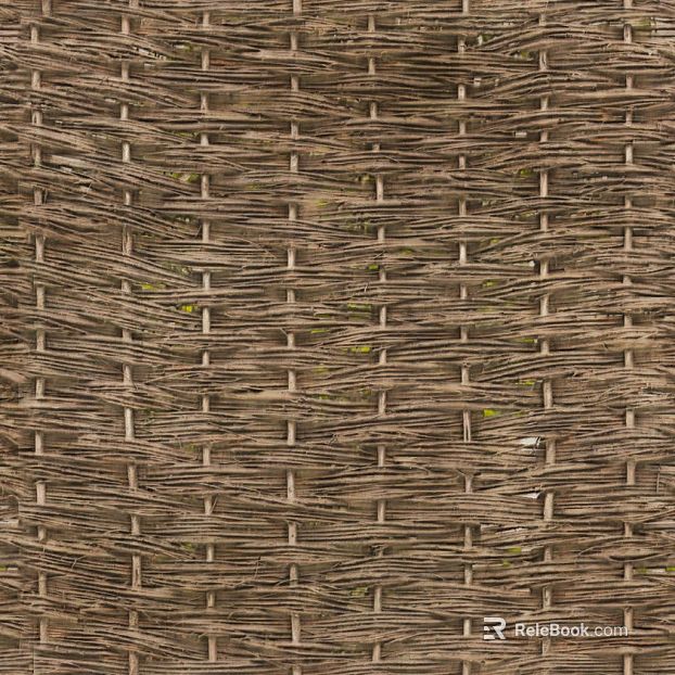 Light brown rattan woven furniture finish texture