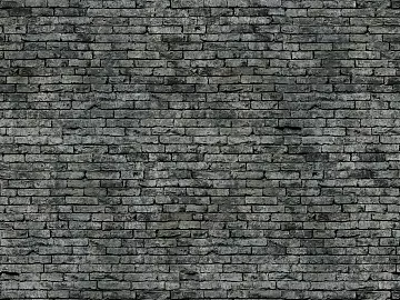 Brick wall wall brick black joint 3d model