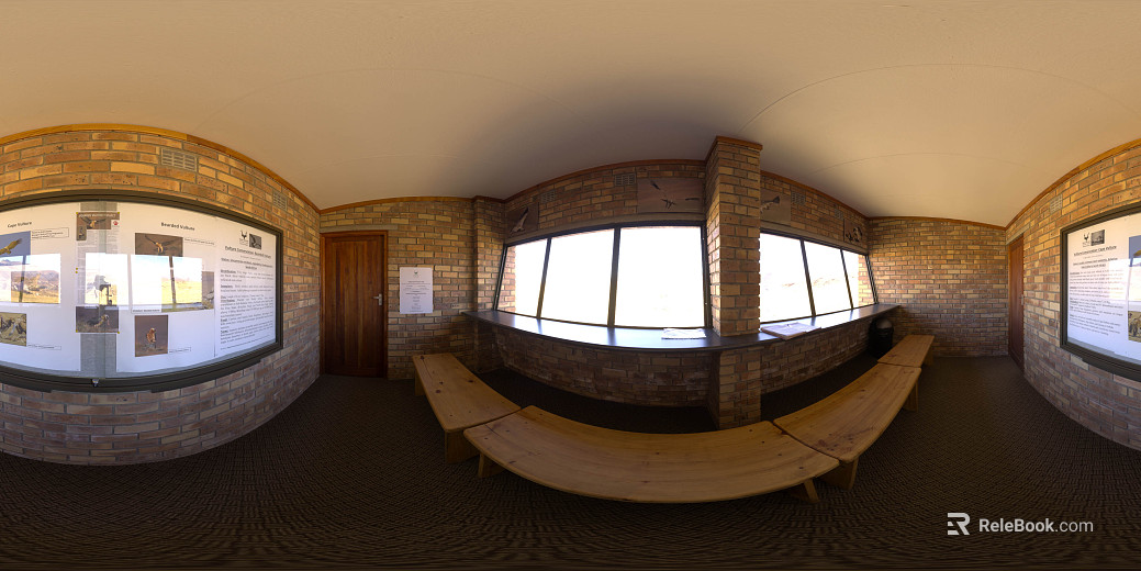 Indoor display space daytime HDR texture