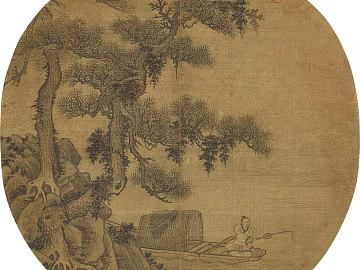 Modern New Chinese Decorative Painting Ink Ancient Landscape Hanging Painting 3d model