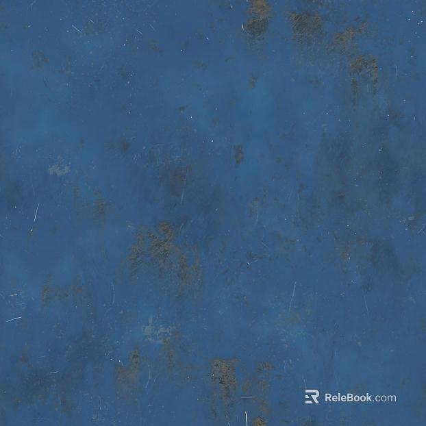 Blue old metal industrial wind wall texture