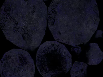 Dark Grey Blue Rock Courtyard Paving 3d model