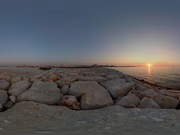 Seaside Reef Sunset HDR texture (ID:ffach754705)
