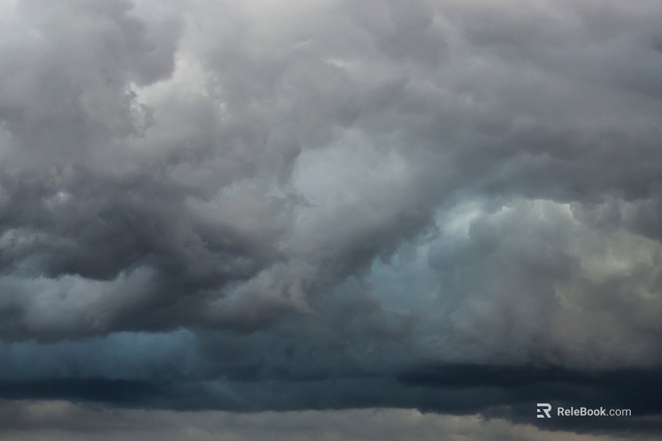 Dark dark clouds, cloudy sky, storm disaster coming texture