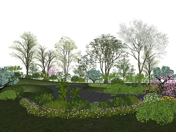 Natural wind garden landscape outdoor greening texture (ID:ffaeh437064)