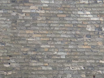 Grayish-blue old brick wall, facade of an ancient building texture (ID:ffaeh187389)