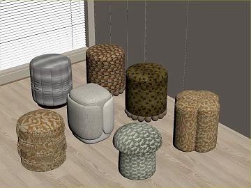 Multi-style Soft Bag Low Stool Living Room Furniture texture (ID:ffaeh613121)
