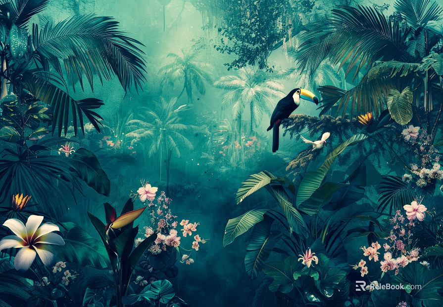 animal and plant pattern texture