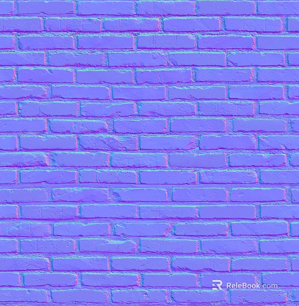 Brick wall normal bump texture