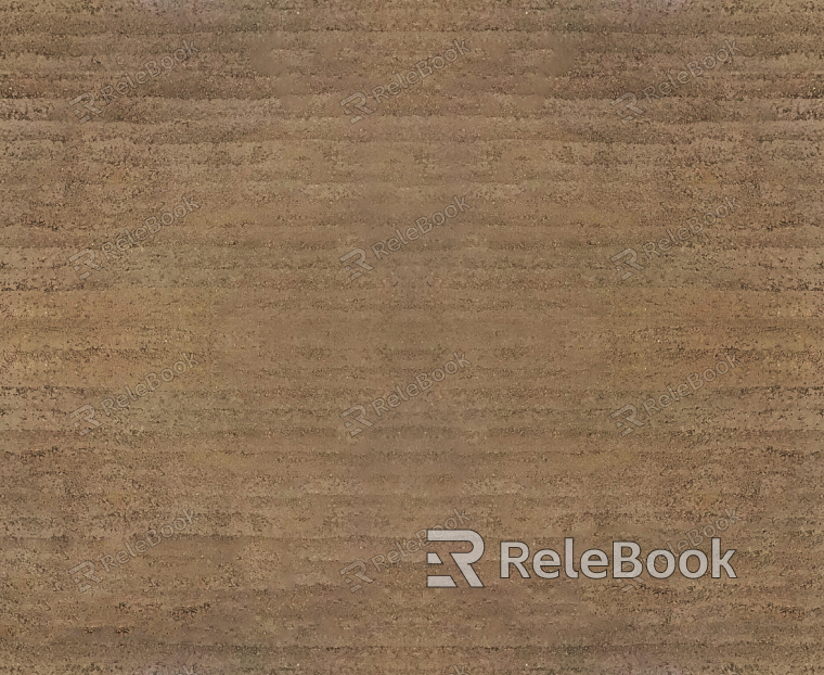 A close-up of a textured, muddy surface with dried grass and debris embedded within, under a cloudy sky, suggesting a recent rain or flood.