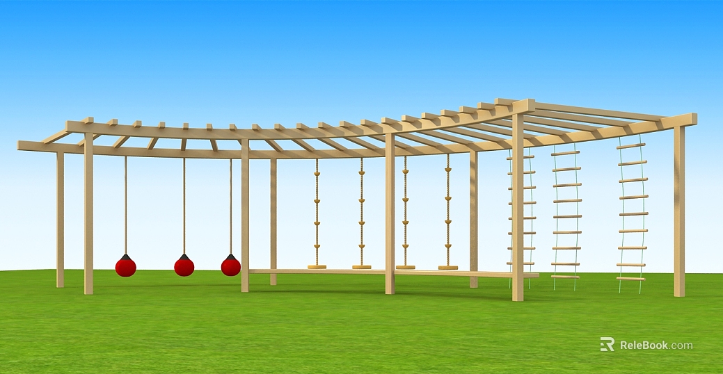 Log Color Wooden Amusement Facilities Outdoor texture