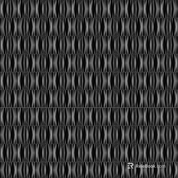 Black corrugated metal panels wall decoration texture