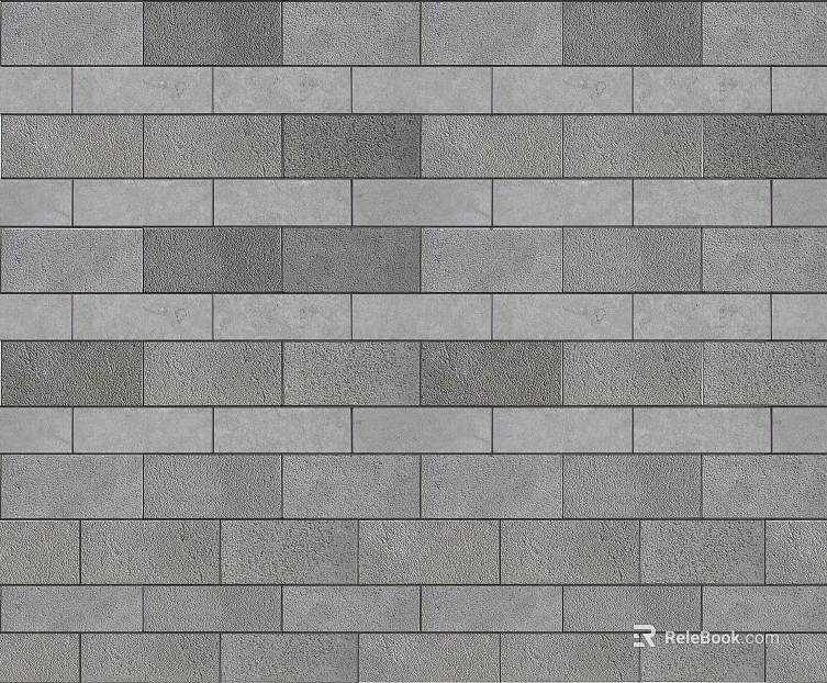 Brick wall exterior wall gray polished brick seamless texture