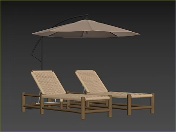 Quiet Wooden Woven Outdoor Recliner texture (ID:ffaeh921936)