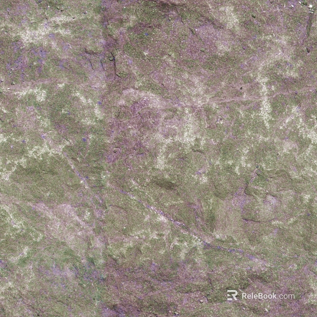 Green purple rock outdoor wall texture