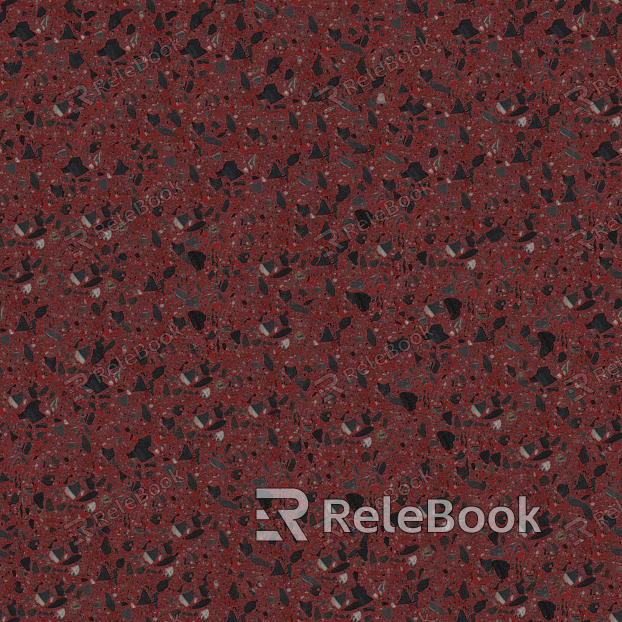 Close-up of a Terrazzo surface, a composite material featuring chips of marble, quartz, glass, and granite set in concrete or epoxy, renowned for its durability and aesthetic appeal.